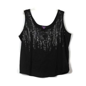 Beverly Drive Sleeveless Tank Pullover Sequins